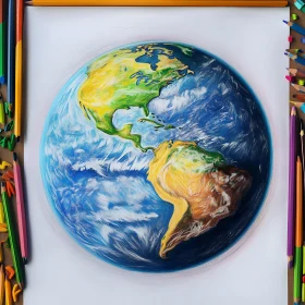 Colorful Earth Illustration
