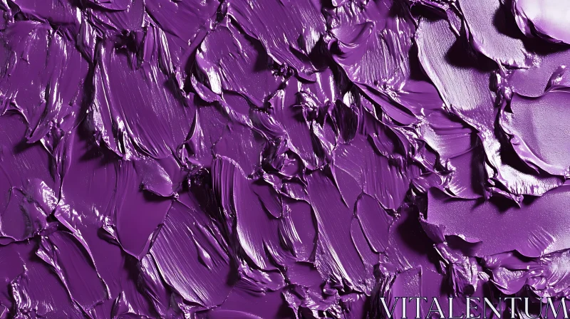 Textural Purple Abstract Painting AI Image
