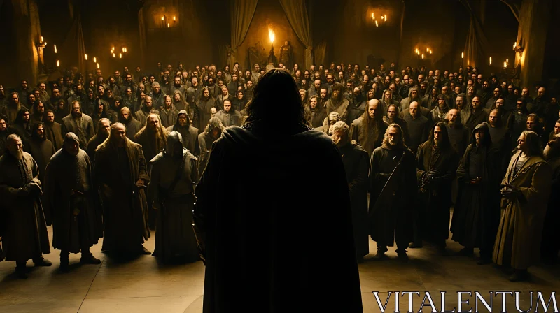 Dark Medieval Crowd Scene