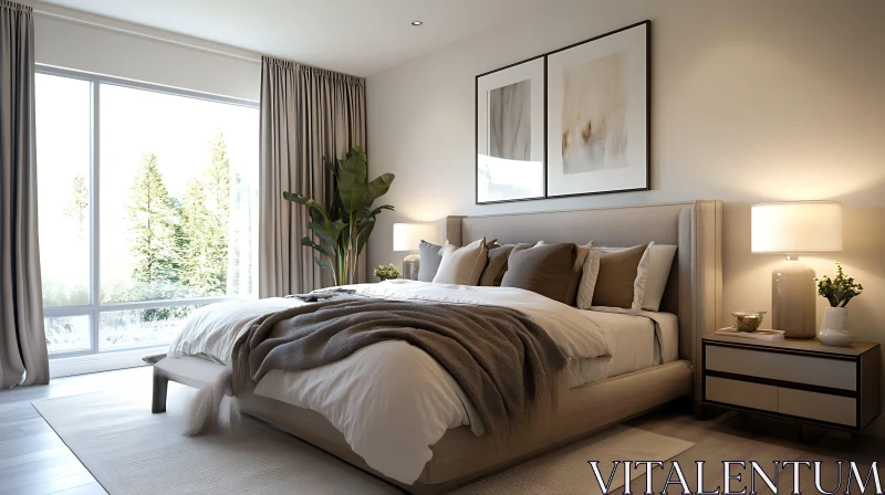 Modern Bedroom with Natural Light