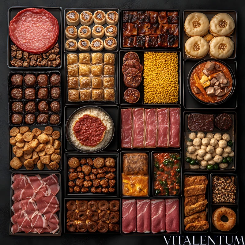 Exquisite Selection of Delicious Foods at a Glance