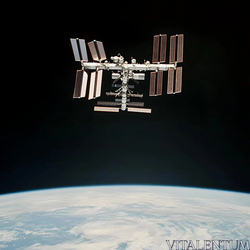 ISS Above Earth