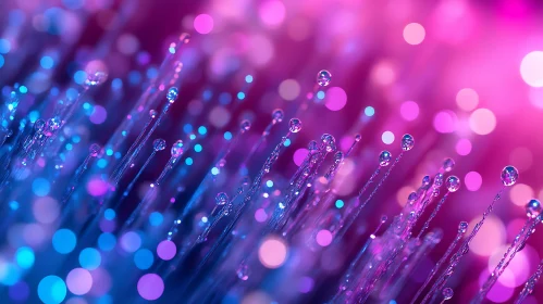 Colorful Abstract Water Droplets