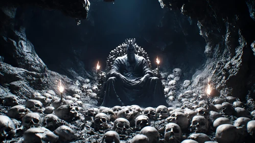 King of Skulls on Throne