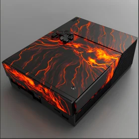 Lava-Themed Xbox Console