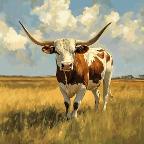 Texas Longhorn Cattle Fine Art Print