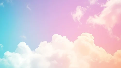 Soft Pastel Cloudscape