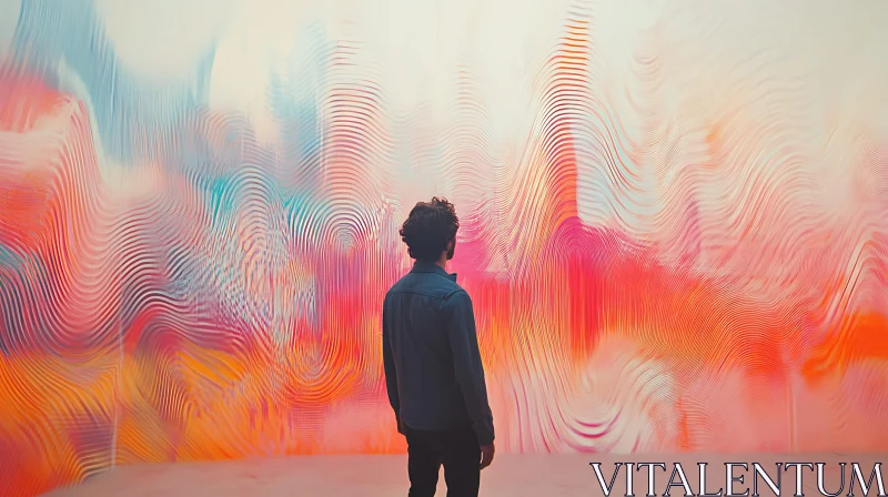 Colorful Abstract Mural Experience AI Image