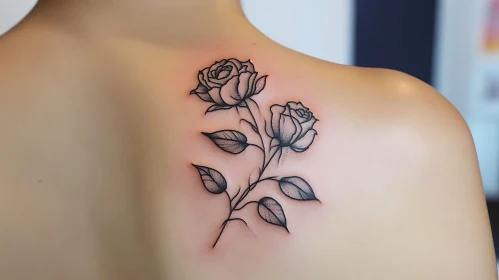 Rose Shoulder Tattoo