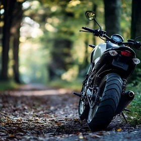 Motorcycle in Nature's Embrace