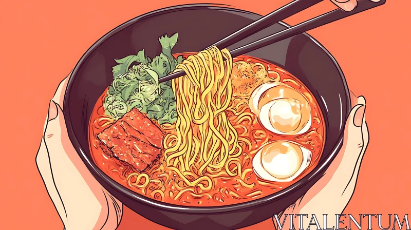 AI ART Ramen Delight: A Bowl Full of Flavor