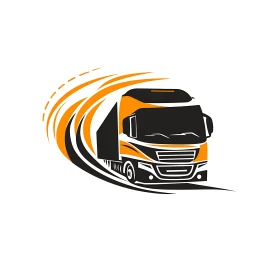 Modern Truck Graphic with Speed Lines