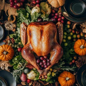 Autumn Harvest Turkey Dinner Composition