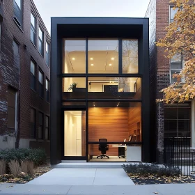 Contemporary Urban Home with Glass Facade