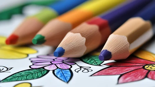 Pencils and Flowers