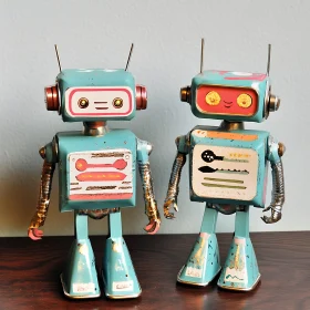 Pair of Toy Robots