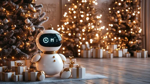 Christmas Robot with Presents