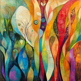 Vibrant Artistic Composition