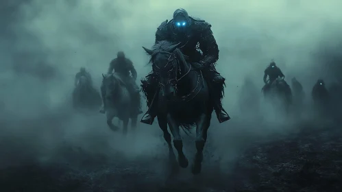 Fog Riders: Knights on Horseback