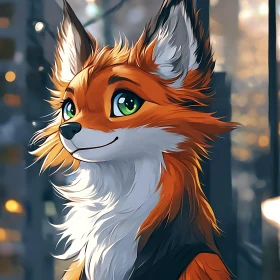 Fox Anime Style Character