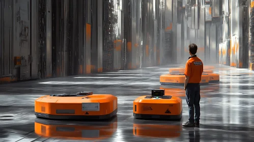 Industrial Automation: Robots in a Warehouse