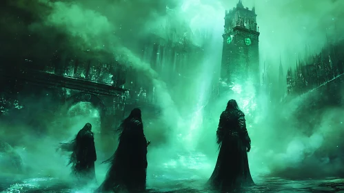 Mystical Figures in Spectral Mist