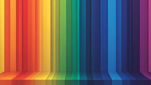 Colorful Gradient Vertical Lines Abstract