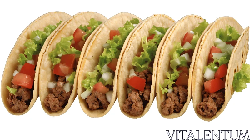 Freshly Prepared Beef Tacos AI Image