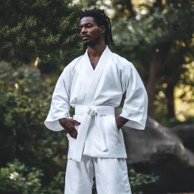 Man in Karate Gi