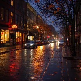 City Street at Night