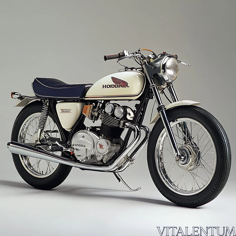 Classic Motorcycle: A Ride Through Time AI Image