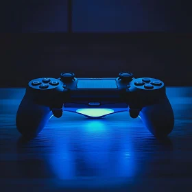 Illuminated Gaming Controller Still Life