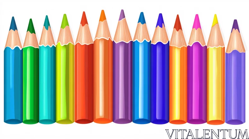 AI ART Color Pencil Spectrum Art