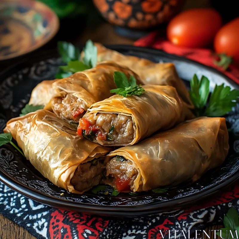 Savory Stuffed Cabbage Rolls Recipe AI Image