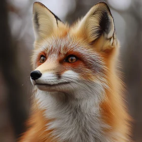 Red Fox Gaze: A Portrait of Wildlife