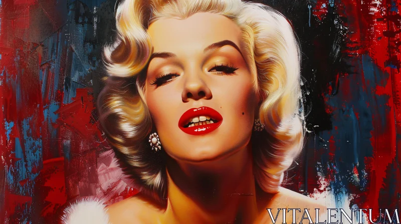 AI ART Portrait of Marilyn Monroe in Abstract Art