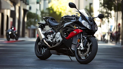 Urban Motorcycle Scene