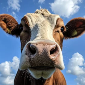 Cow Portrait on a Sunny Day