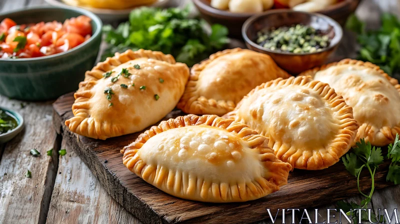 Savory Empanadas with Fresh Herbs AI Image