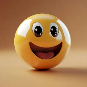 Happy Smiley Face: A Cartoon Emoji