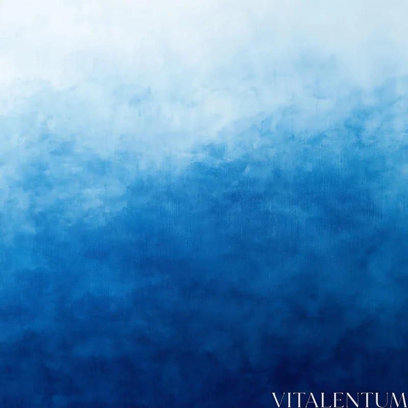 Calming Blue Gradient AI Image