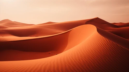 Captivating Desert Landscape: Warm Colors and Serene Beauty
