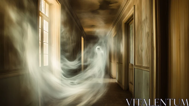 AI ART Spectral Hallway: A Mysterious Interior