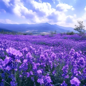 Endless Lavender: A Mountainous Floral Escape