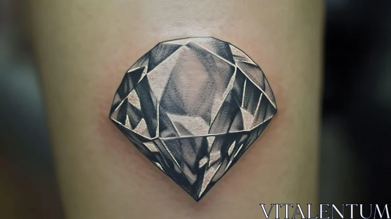 AI ART Geometric Diamond Tattoo Art