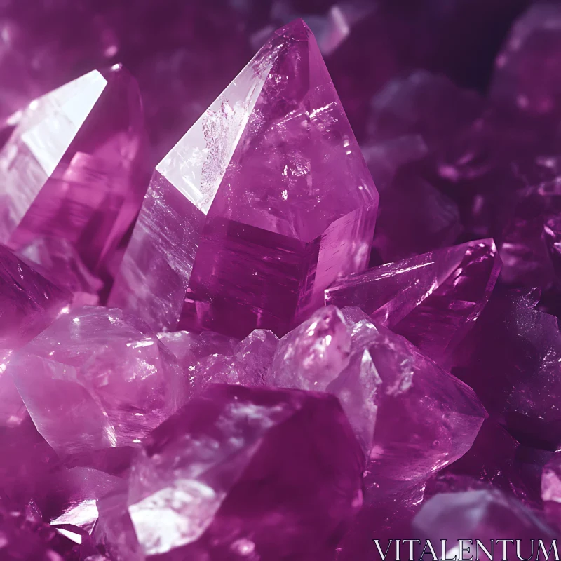 Amethyst Crystal Cluster AI Image