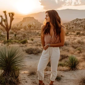 Serene Desert View