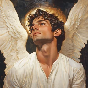 Winged Man Portrait