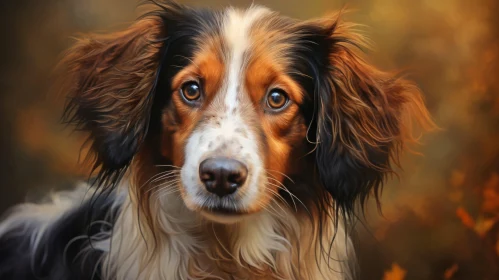 Digital Art Dog Portrait in Soft-Focused Realism