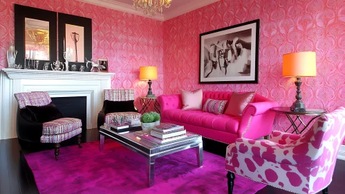 Stylish Pink Interior Decor